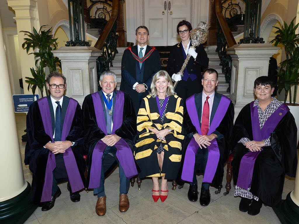 Newly conferred honorary fellows pictured with President, CEO and Keeper of Collections